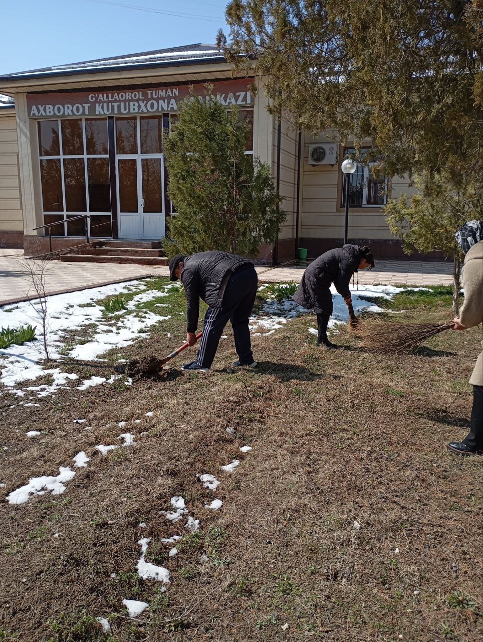 "Mahalla obodligi-yurt farovonligi" obodonlashtirish va ko'kalamzorlashtirish "shiori ostida o‘tkazilgan umumxalq xayriya hashari"