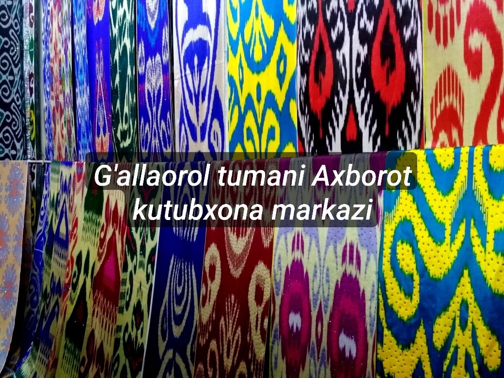 Gallaorol tuman axborot-kutubxona markazida "Xon atlas" festivali bo'lib o'tdi