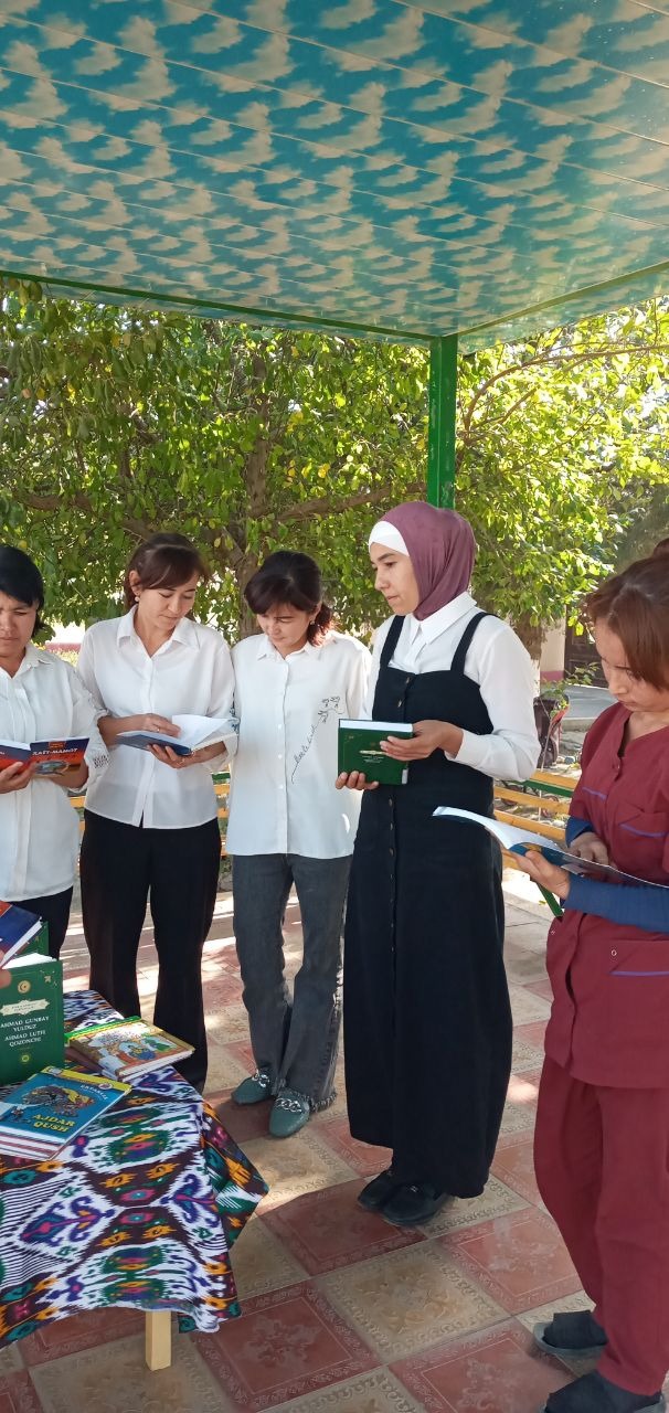 "Ochiq osmon ostida kutubxona"tadbiri bo'lib o'tdi.