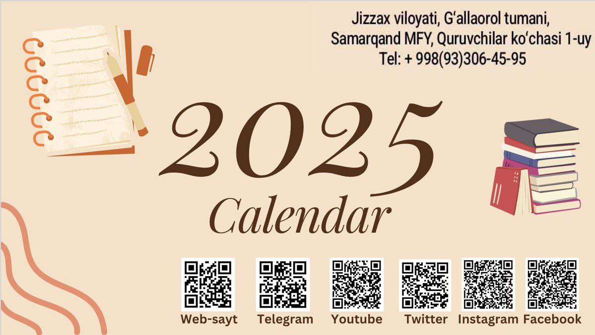 Mutolaa va kutubxona kalendari